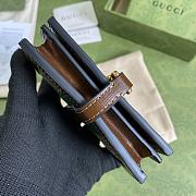 Gucci Jackie 1961 Card Case Wallet GG Supreme Canvas Beige ‎645536 11×8.5x3cm - 6