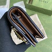 Gucci Jackie 1961 Card Case Wallet GG Supreme Canvas Beige ‎645536 11×8.5x3cm - 5