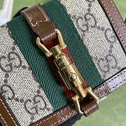Gucci Jackie 1961 Card Case Wallet GG Supreme Canvas Beige ‎645536 11×8.5x3cm - 2