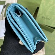 Gucci Jackie 1961 Card Case Wallet GG Blue ‎645536 11×8.5x3cm - 5