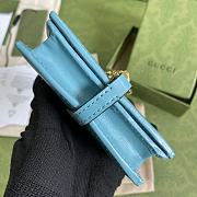 Gucci Jackie 1961 Card Case Wallet GG Blue ‎645536 11×8.5x3cm - 6
