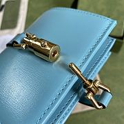 Gucci Jackie 1961 Card Case Wallet GG Blue ‎645536 11×8.5x3cm - 2