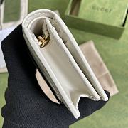 Gucci Jackie 1961 Card Case Wallet GG White ‎645536 11×8.5x3cm - 6