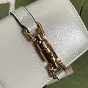 Gucci Jackie 1961 Card Case Wallet GG White ‎645536 11×8.5x3cm - 4