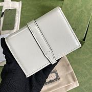 Gucci Jackie 1961 Card Case Wallet GG White ‎645536 11×8.5x3cm - 3