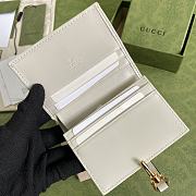 Gucci Jackie 1961 Card Case Wallet GG White ‎645536 11×8.5x3cm - 2