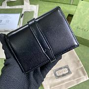 Gucci Jackie 1961 Card Case Wallet GG Black ‎645536 11×8.5x3cm - 6