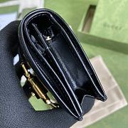 Gucci Jackie 1961 Card Case Wallet GG Black ‎645536 11×8.5x3cm - 5