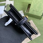 Gucci Jackie 1961 Card Case Wallet GG Black ‎645536 11×8.5x3cm - 4