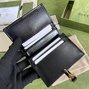 Gucci Jackie 1961 Card Case Wallet GG Black ‎645536 11×8.5x3cm - 2