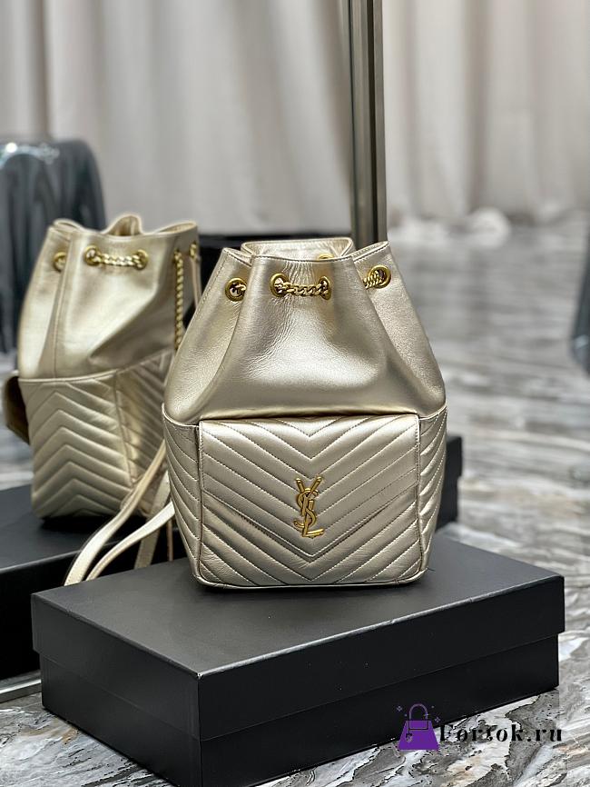 Ysl Joe Backpack In Lambskin Pale Pink 6726091 22x29x15cm - 1