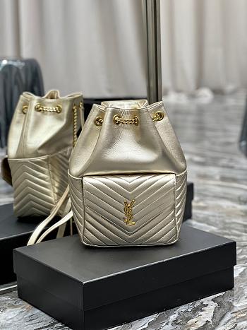 Ysl Joe Backpack In Lambskin Pale Pink 6726091 22x29x15cm