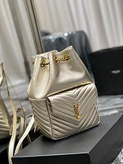 Ysl Joe Backpack In Lambskin Pale Pink 6726091 22x29x15cm - 4