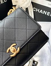 Chanel Mini Flap Bag Gold-Tone Metal Black AS2711 19.5x14x9cm - 2