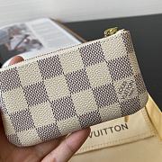 Louis Vuitton Key Pouch Damier Azur Cancas N62659 11.5 x 6.5cm - 6
