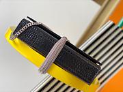 Ysl Medium Kate In Crocodile Leather Silvertone Black 354119 24x14.5x5.5 cm - 3