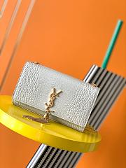 Ysl Medium Kate In Crocodile Leather White 354119 24x14.5x5.5cm - 1