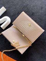 Ysl Medium Kate In Crocodile Leather Beige 354119 24x14.5x5.5cm - 2