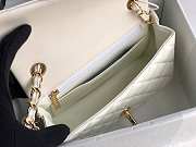 Chanel Mini Classic Flap Bag White Patent/Golden Metal A69900 20cm - 2