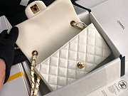 Chanel Mini Classic Flap Bag White Patent/Golden Metal A69900 20cm - 3