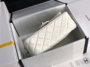 Chanel Mini Classic Flap Bag White Patent/Golden Metal A69900 20cm - 4