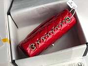 Chanel Mini Classic Flap Bag Red Patent/Golden Metal A69900 20cm - 5