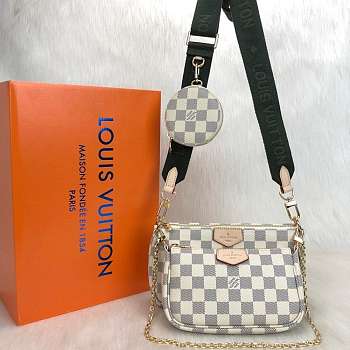 Louis Vuitton Multi Pochette Accessories Damier Canvas M44840 24x13cm