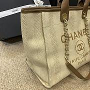 Chanel Deauville Large Tote Light Beige 34 cm - 6