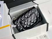 Chanel Mini Classic Flap Bag Black Patent/Golden Metal A69900 20cm - 6