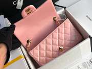 Chanel Mini Classic Flap Bag Pink Patent/Golden Metal A69900 20cm - 6