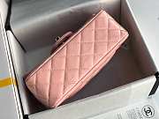Chanel Mini Classic Flap Bag Pink Patent/Golden Metal A69900 20cm - 5