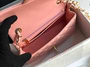 Chanel Mini Classic Flap Bag Pink Patent/Golden Metal A69900 20cm - 4