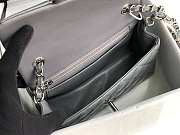 Chanel Mini Classic Flap Gray Patent/Silver Metal A69900 20cm - 4