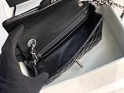 Chanel Mini Classic Flap Black Patent/Silver Metal A69900 20cm - 3