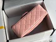 Chanel Mini Classic Flap Pink Patent/Silver Metal A69900 20cm - 6