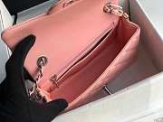 Chanel Mini Classic Flap Pink Patent/Silver Metal A69900 20cm - 4