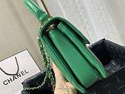 Chanel Small Flap Bag With Top Handle Green A92236 25cm - 5