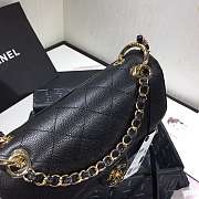 Chanel Small Grained Calfskin Flap Bag Black AS1459 16x23x9cm - 6