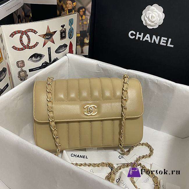 Chanel 1992 Vertical Quilt CC Shoulder Bag AS1499 23x14x7cm - 1