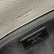 YSL Large Niki Calfskin Leather Gray 4988830 32x23x9cm - 3