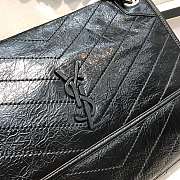 YSL Large Niki Calfskin Leather Black 4988830 32x23x9cm - 3