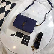 YSL Monogram Sac Universite Navy 25x7.5cm - 1
