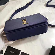 YSL Monogram Sac Universite Navy 25x7.5cm - 2