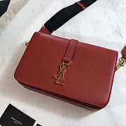YSL Monogram Sac Universite Burgundy 25x7.5cm - 6