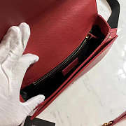 YSL Monogram Sac Universite Burgundy 25x7.5cm - 3