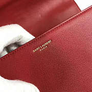 YSL Monogram Sac Universite Burgundy 25x7.5cm - 2
