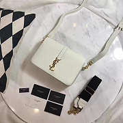 YSL Monogram Sac Universite White 25x7.5cm - 1