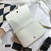 YSL Monogram Sac Universite White 25x7.5cm - 5