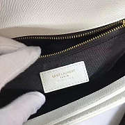 YSL Monogram Sac Universite White 25x7.5cm - 4