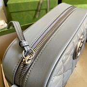 Gucci GG Marmont Small Shoulder Bag Gray 447632 24x12x7cm - 6